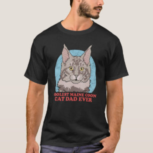 Camiseta Hombres Maine Coon Cat Dad El Dueño De Los Gatos M