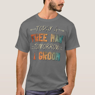Camiseta Hombres Mañana Divertido Vintage Novio Despedida d
