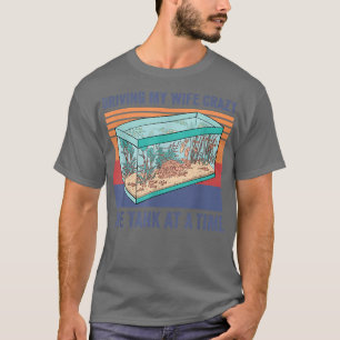 Camiseta Hombres Manejando A Mi Esposa Loca Un Tanque A La