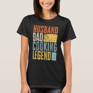 Camiseta Hombres marido papá cocinar leyenda del mejor padr