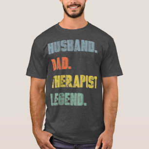 Camiseta Hombres marido papá joven leyenda terapeuta padre 