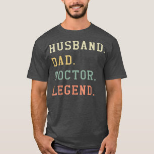 Camiseta Hombres Marido Papá Médica Leyenda Médico Retro Me