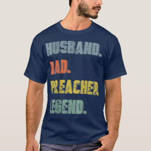 Camiseta Hombres marido papá predicador leyenda de padre vi