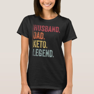 Camiseta Hombres Marido Vintage Dad Keto Leyenda Para Los P