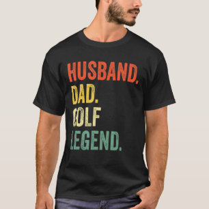 Camiseta Hombres Marido Vintage Dad Leyenda de Golf Padres
