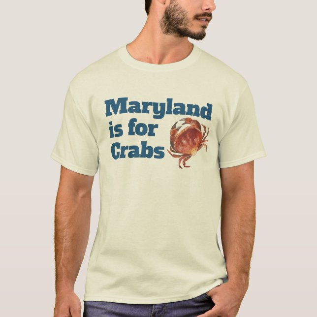 Camiseta HOMBRES - Maryland está para los cangrejos (Anverso)
