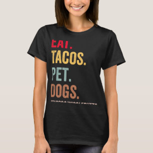 Camiseta Hombres Mascotas de Tacos Dogs Tacos Y Wigglebuts