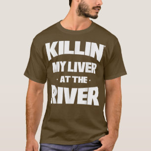 Camiseta Hombres Matan Mi Hígado En La Pesca Graciosa Del R