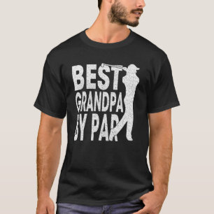 Camiseta Hombres Mejor Abuelo De Par Vintage Pro Golfer Pad