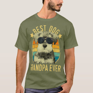 Camiseta Hombres Mejor Abuelo de Perro en la Ministra Schna