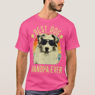 Camiseta Hombres Mejor Abuelo Perro Jamás Pastor Australian
