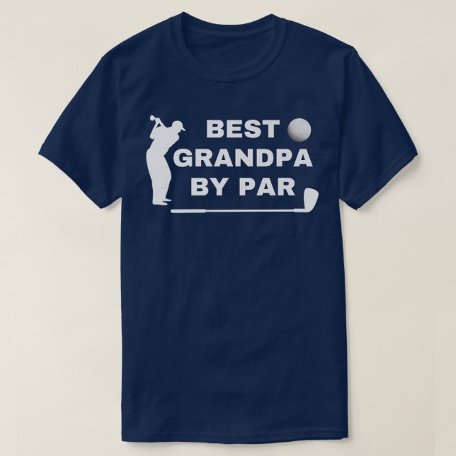 Camiseta Hombres Mejor Abuelo por par, Abuelo Golf, Padre (Diseño del anverso)