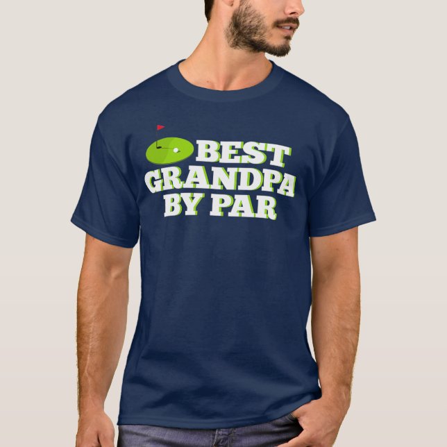 Camiseta Hombres Mejor Abuelo por Par Funny Golf Fathers Da (Anverso)