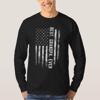 Camiseta Hombres Mejor Abuelo Que Nunca Bandera Estadounide