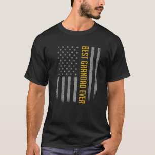 Camiseta Hombres Mejor Abuelo Que Nunca Bandera Estadounide