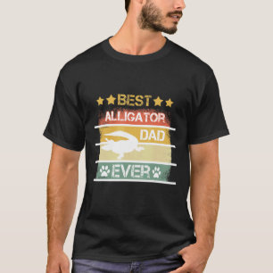 Camiseta Hombres Mejor Alligador De Cocodrilos Papá Nunca