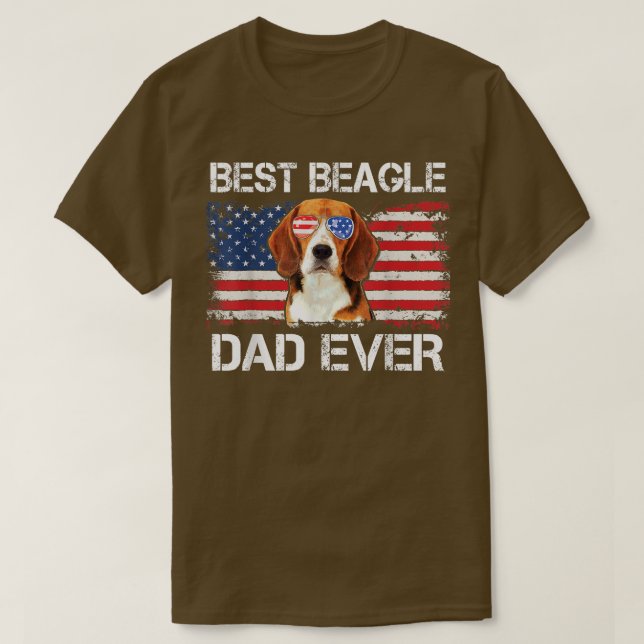 Camiseta Hombres Mejor Beagle Papá Nunca Padres De La Bande (Diseño del anverso)