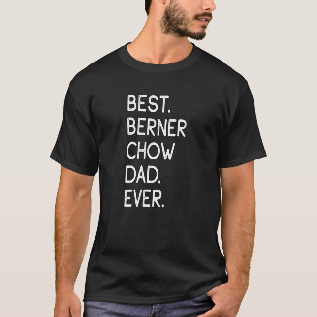 Camiseta Hombres Mejor Berner Chow Dad (Anverso)