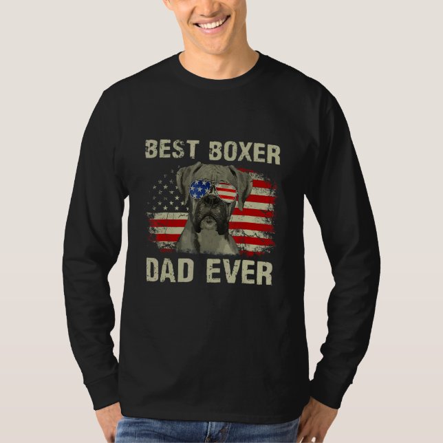 Camiseta Hombres Mejor Boxeador Padre Que Nunca Padres De P (Anverso)