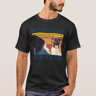 Camiseta Hombres Mejor Boxer Papá Perro Día del Padre