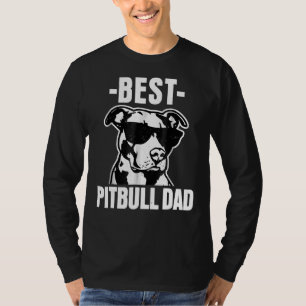 Camiseta Hombres Mejor Bulldog de Pitbull Dad Funny Pit