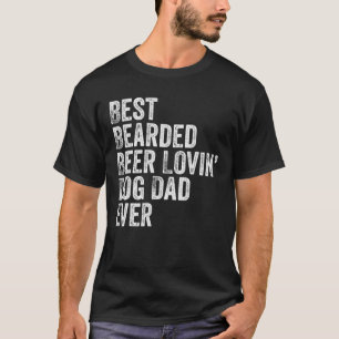 Camiseta Hombres Mejor Cerveza Con Cabello Amante Papá Perr