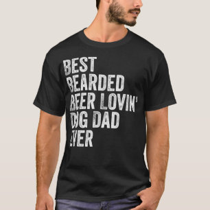 Camiseta Hombres Mejor Cerveza Con Cabello Amante Papá Perr