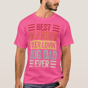 Camiseta Hombres Mejor Cerveza Con Cabeza Amante Perro Papá