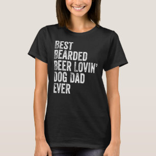 Camiseta Hombres Mejor Cerveza De Cabello Amante Perro Padr