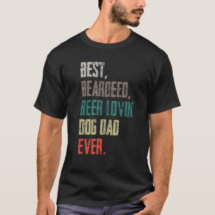 Camiseta Hombres Mejor Cerveza De Cabello Amante Perro Padr