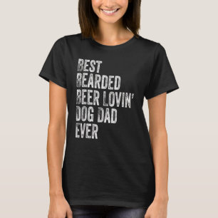 Camiseta Hombres Mejor Cerveza De Cabello Amante Perro Padr