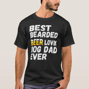 Camiseta Hombres Mejor Cerveza De Cabello Amante Perro Padr