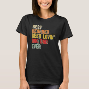 Camiseta Hombres Mejor Cerveza De Cabello Amante Perro Padr