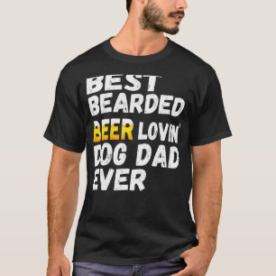 Camiseta Hombres Mejor Cerveza De Cabello Amante Perro Padr