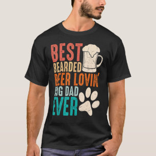 Camiseta Hombres Mejor Cerveza De Cabello Amante Perro Papá