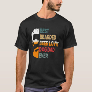 Camiseta Hombres Mejor Cerveza De Cabello Amante Perro Papá