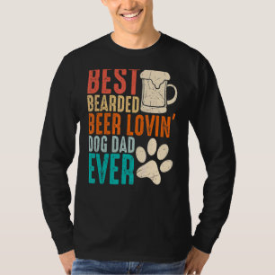Camiseta Hombres Mejor Cerveza De Cabello Amante Perro Papá