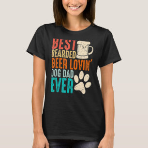 Camiseta Hombres Mejor Cerveza De Cabello Amante Perro Papá