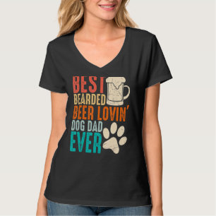 Camiseta Hombres Mejor Cerveza De Cabello Amante Perro Papá