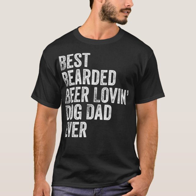 Camiseta Hombres Mejor Cerveza De Cabello Que Ama Perro Pad (Anverso)