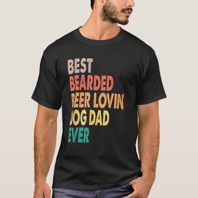 Camiseta Hombres Mejor Cerveza De Cabello Que Ama Perro Pap (Anverso)