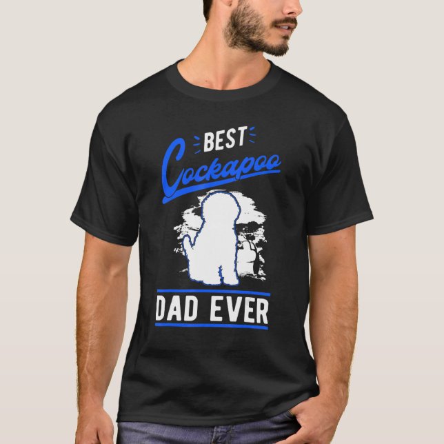 Camiseta Hombres Mejor Cockapoo Papá Cockapoo (Anverso)