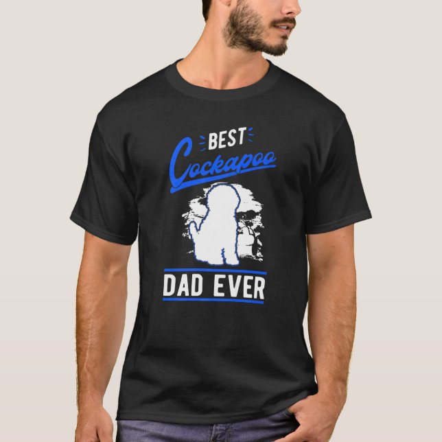 Camiseta Hombres Mejor Cockapoo Papá Cockapoo (Anverso)