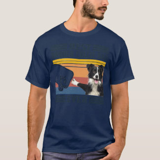 Camiseta Hombres Mejor Collie Fronterizo Papá Perro Diverti
