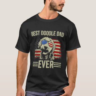 Camiseta Hombres Mejor Doodle Papá Nunca Tee Goldendoodle P