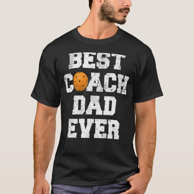 Camiseta Hombres Mejor Entrenador De Bolas De Pickleball Pa (Anverso)