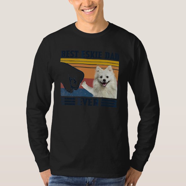 Camiseta Hombres Mejor Eskimo Estadounidense Papá Perro Jam (Anverso)
