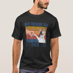 Camiseta Hombres Mejor Frenchie Papá Jamás Vintage Fren Bum