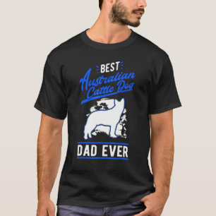 Camiseta Hombres Mejor Ganadero Australiano Papá Heeler