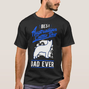 Camiseta Hombres Mejor Ganadero Australiano Papá Heeler